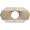 Ekena Millwork Chrysler Wood Fretwork Pierced Ceiling Medallion, Birch, 26"W x 13"H x 6 7/8"ID x 3/8"T CMWP26X13X0375CSBI - alternate 1